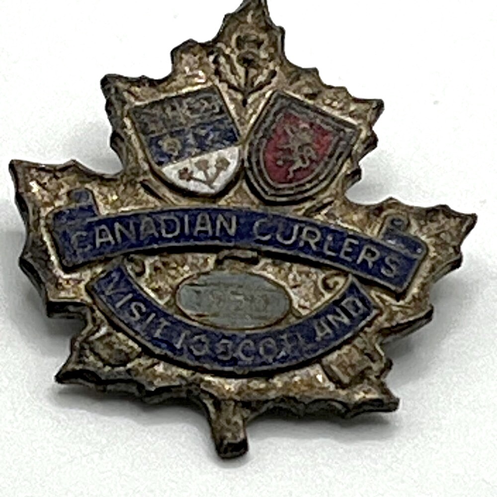 1960 Canadian Curlers Visit to Scotland Pin Badge